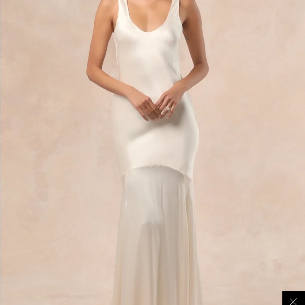 Lulu's Champagne love all of me Maxi Dress